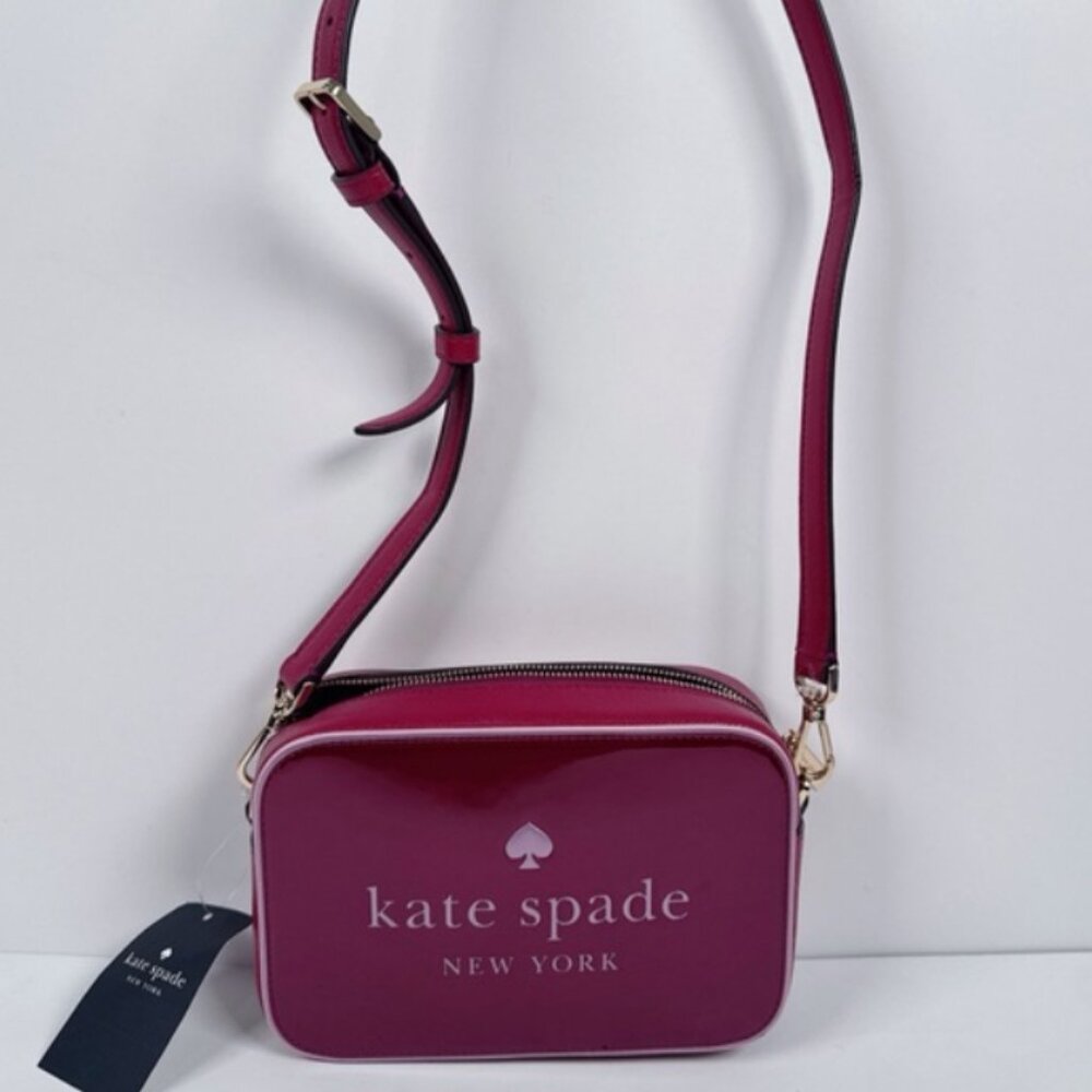 Mini Camera Bag Dark Raspberry Multi Kate Spade Oh Snap